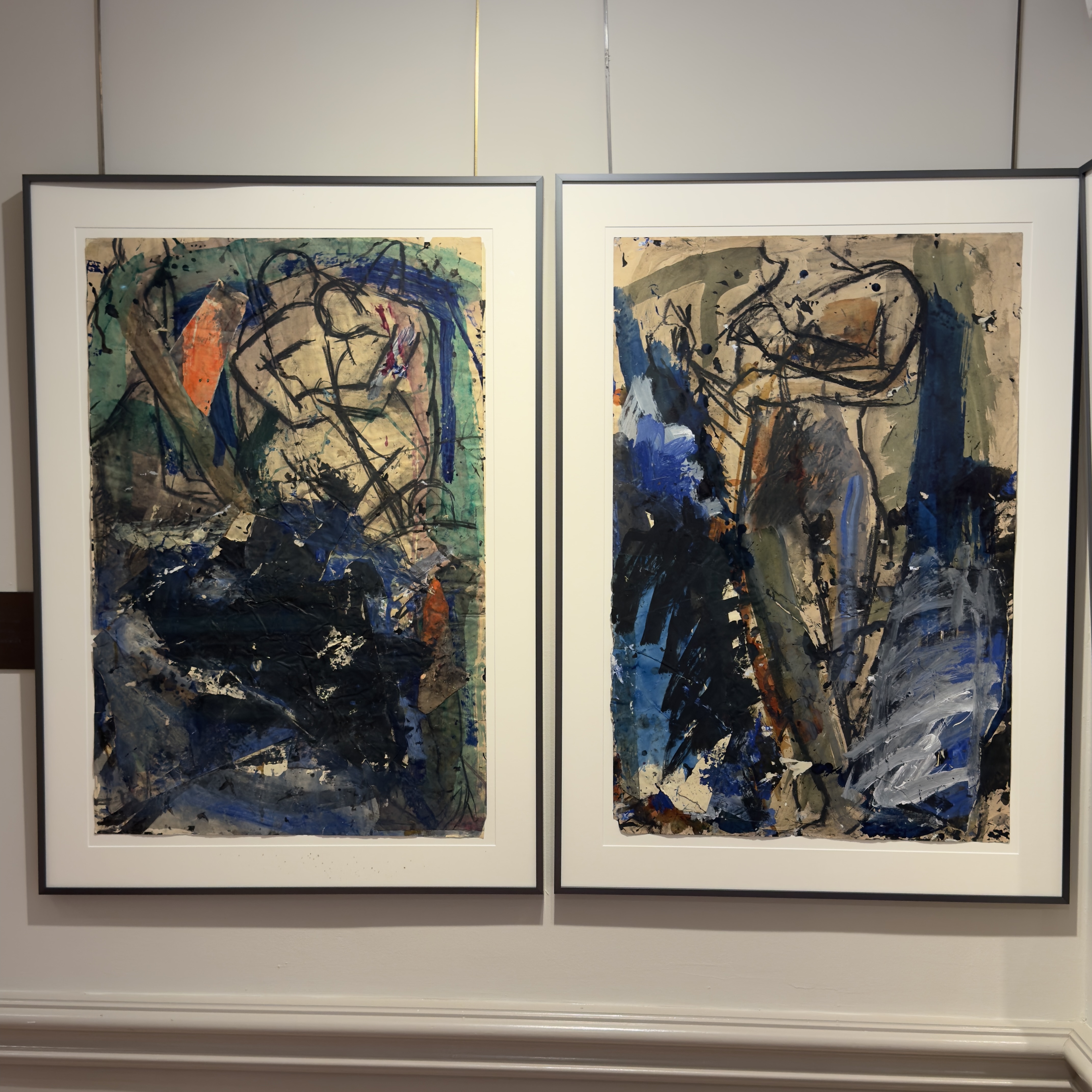 Two abstract figurative works displayed at Ann Norton Sculpture Gardens